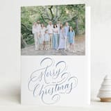 "Wonder Winterland" - Holiday Cards in Twilight by Up Up Creative - Folded Card