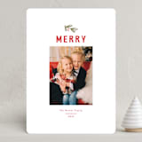 "Merry Mistletoe" - Holiday Cards in Holly by Meggy Masters - Front