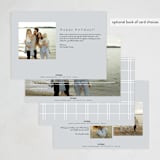 "Minimal Edge" - Holiday Cards in Cloud by Nicole Walsh - Back of Card Options