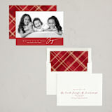 "abounding joy" - Holiday Cards in Candied Apple by Melanie Kosuge - Assembled