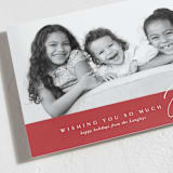 "abounding joy" - Holiday Cards in Candied Apple by Melanie Kosuge - Detail