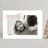 "Peaceful Handlettering" - Holiday Cards in Sleigh by Up Up Creative - Front