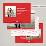 "Peaceful Handlettering" - Holiday Cards in Sleigh by Up Up Creative - Back of Card Options
