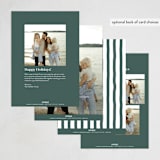"Tailored" - Holiday Cards in Wreath by Megan Davis - Back of Card Options