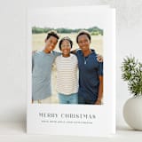 "Tailored" - Holiday Cards in Wreath by Megan Davis - Folded Card