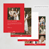 "Striped" - Holiday Cards in Candy Cane by mo kelley - Back of Card Options