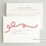 "Striped" - Holiday Cards in Candy Cane by mo kelley - FREE Recipient Addressing