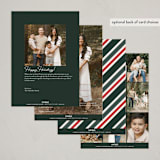 "From us" - Holiday Cards in Evergreen by Kacey Kendrick Wagner - Back of Card