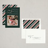 "From us" - Holiday Cards in Evergreen by Kacey Kendrick Wagner - Assembled