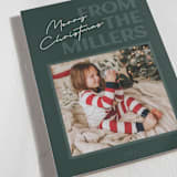 "From us" - Holiday Cards in Evergreen by Kacey Kendrick Wagner - Detail