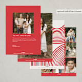 "Candy Cane Lane" - Holiday Cards in Peppermint by Tamara Hilje - Back of Card Options