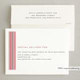 "Candy Cane Lane" - Holiday Cards in Peppermint by Tamara Hilje - FREE Recipient Addressing