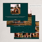 "Milk and Cookies" - Holiday Cards in Pine Needles by Carrie ONeal - Back of Card Options