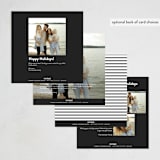 "square" - Holiday Cards in Charcoal by JoAnn Jinks - Back of Card Options