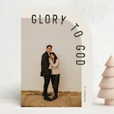 "Curve" - Holiday Cards in Eggnog by Brianne Larsen - Front