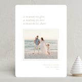 "The Season" - Holiday Cards in Cream by Ellen Schlegelmilch - Front