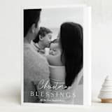 "Blessings to You" - Holiday Cards in Snow by Sarah Curry - Folded Card