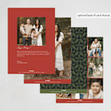 "rejoiceful" - Holiday Cards in Cranberry by Jen Owens - Back of Card