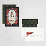 "rejoiceful" - Holiday Cards in Cranberry by Jen Owens - Assembled