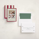 "Polka Dot Frame" - Holiday Cards in Stocking by Robert and Stella - Assembled