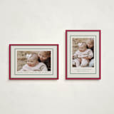 "Polka Dot Frame" - Holiday Cards in Stocking by Robert and Stella - Photo Orientation Options