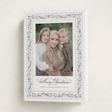"Painted Garland" - Holiday Cards in Berry by Kristen Smith - Folded Card