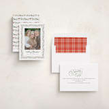 "Painted Garland" - Holiday Cards in Berry by Kristen Smith - Assembled