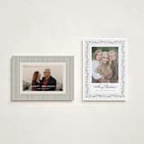 "Painted Garland" - Holiday Cards in Berry by Kristen Smith - Photo Orientation Options