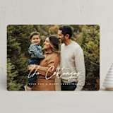 "Family Signature" - Holiday Cards in Snow by Paper Raven Co. - Front