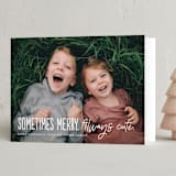 "Always Cute" - Holiday Cards in Snow by Amy Payne - Folded Card