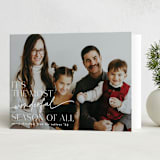 "Wonderful Season" - Holiday Cards in Cloud by Angela Marzuki - Folded Card