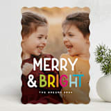 "So Bright" - Holiday Cards in Bold by Snow and Ivy - Front