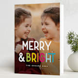 "So Bright" - Holiday Cards in Bold by Snow and Ivy - Folded Card