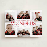 "Glorious Wonders" - Holiday Cards in Ruby by Lauren Chism - Front