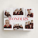 "Glorious Wonders" - Holiday Cards in Ruby by Lauren Chism - Folded Card