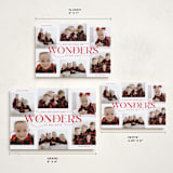 "Glorious Wonders" - Holiday Cards in Ruby by Lauren Chism - Formats Available