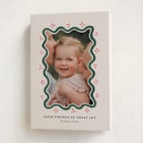 "Good Tidings & Great Joy" - Holiday Cards in Holly Berry by Rachel Mattern - Folded Card