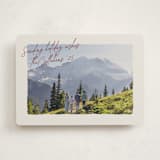"Postcard Note" - Holiday Cards in Cranberry by Ekko Studio - Front