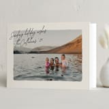 "Postcard Note" - Holiday Cards in Ink by Ekko Studio - Folded Card