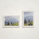 "Postcard Note" - Holiday Cards in Cranberry by Ekko Studio - Photo Orientation Options