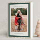"Modern striped frame" - Holiday Cards in Forest by Jackie Crawford - Folded Card