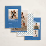 "traditional christmas" - Holiday Cards in Frosty Blue by Angel Walker - Back of Card Options