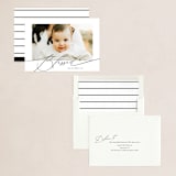 "Scripted" - Holiday Cards in Coal by Kasia Labocki - Assembled