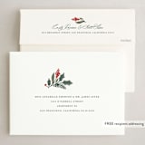 "Wrapped in Holly" - Holiday Cards in Forest by Kristen Smith - FREE Recipient Addressing