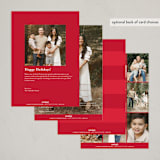 "Winter Greenery" - Holiday Cards in Winterberry by Jennifer Postorino - Back of Card Options