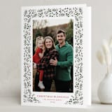 "Winter Greenery" - Holiday Cards in Winterberry by Jennifer Postorino - Folded Card