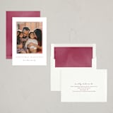 "Family frame" - Holiday Cards in Cranberry by Kasia Labocki - Assembled