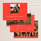 "Elegante" - Holiday Cards in Santa Claus by Lisa McLean - Back of Card Options