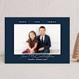 "Faith Love Family Border" - Holiday Cards in Twilight by Rebecca Rueth - Front