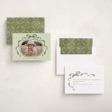 "Whimsical Bow" - Holiday Cards in Winter Moss by Susan Zinader - Assembled